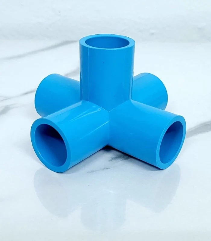 ข้อต่อ PVC สามทางมุม สี่ทางบวก สี่ทางฉาก ห้าทางฉาก 1/2 3/4 และ 1 นิ้ว