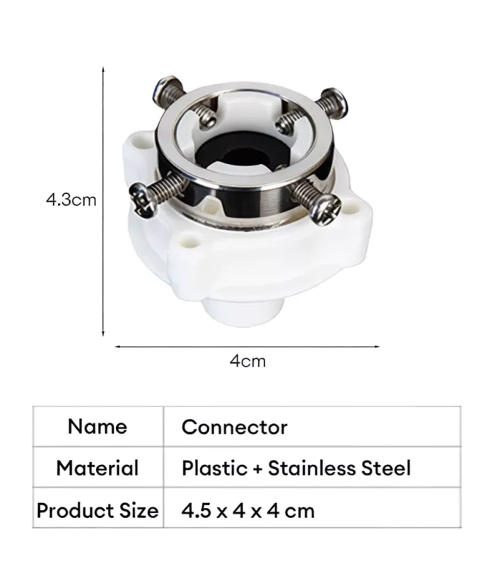 ข้อต่อก๊อกน้ำ สำหรับยึดก๊อกน้ำกับสายเครื่องซักผ้า